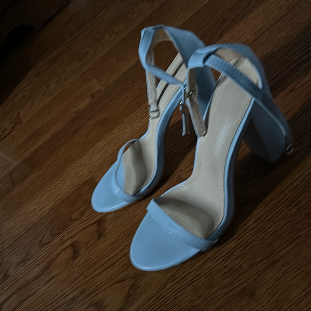 Light blue homecoming/prom heels